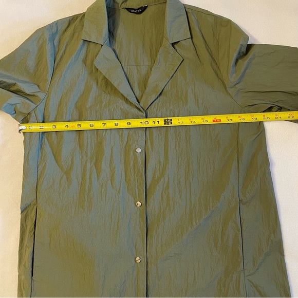 Clutch Olive Green Trench Coat Lightweight Military Rain Jacket - Picture 9 of 11